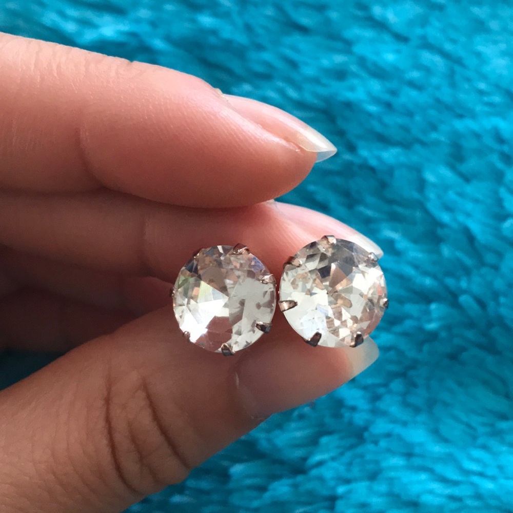 cubic zirconia stud earrings